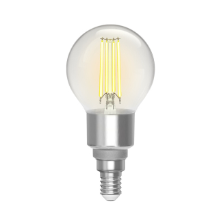 4,5W smart filament LED-lampa E14 G45 CCT WIFI + Bluetooth