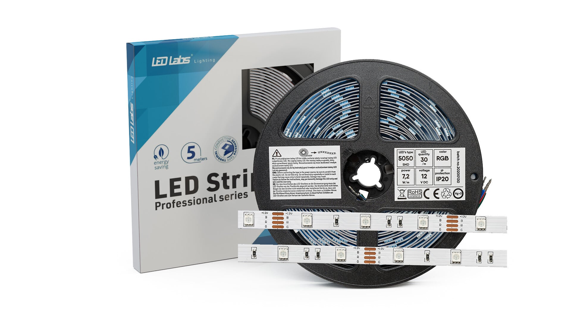 Ledlist | LED Lister | LED Strip PRO 3Y 24V 300 LED 5050 SMD 14.4W RGB ...